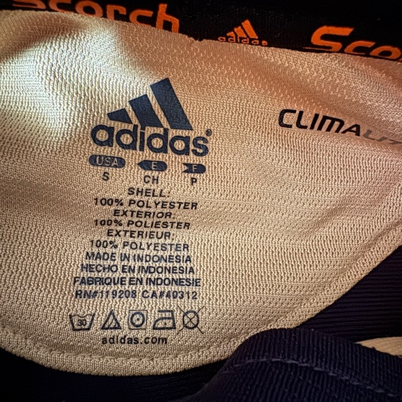 Adidas ClimaLite Notre Dame Jacket Scorch Full Zip Blue Gold ND Logo Women Small - Picture 4 of 4